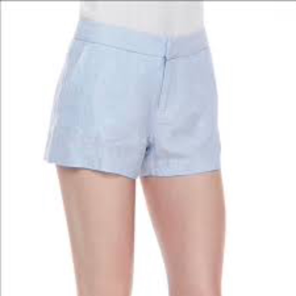 Joie Light Blue Linen Merci Shorts